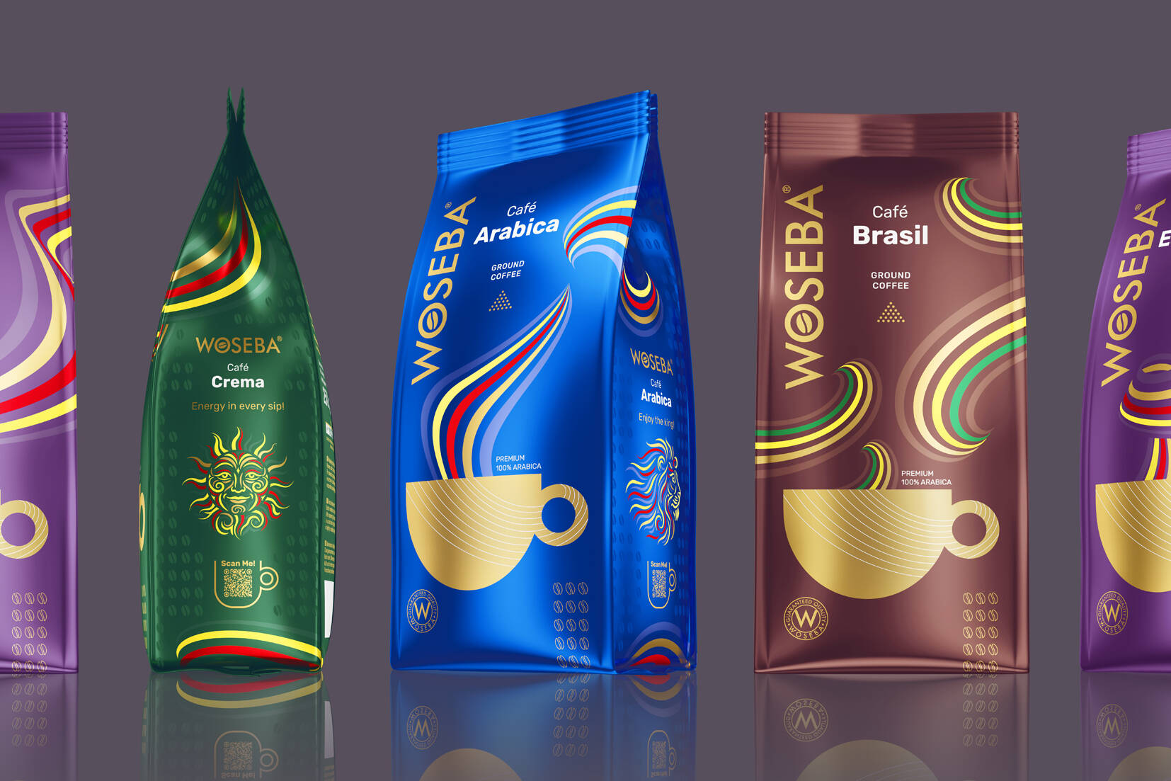 Woseba 10 Wizualizacje Kawy Woseba Arabica Brasil Crema Espresso